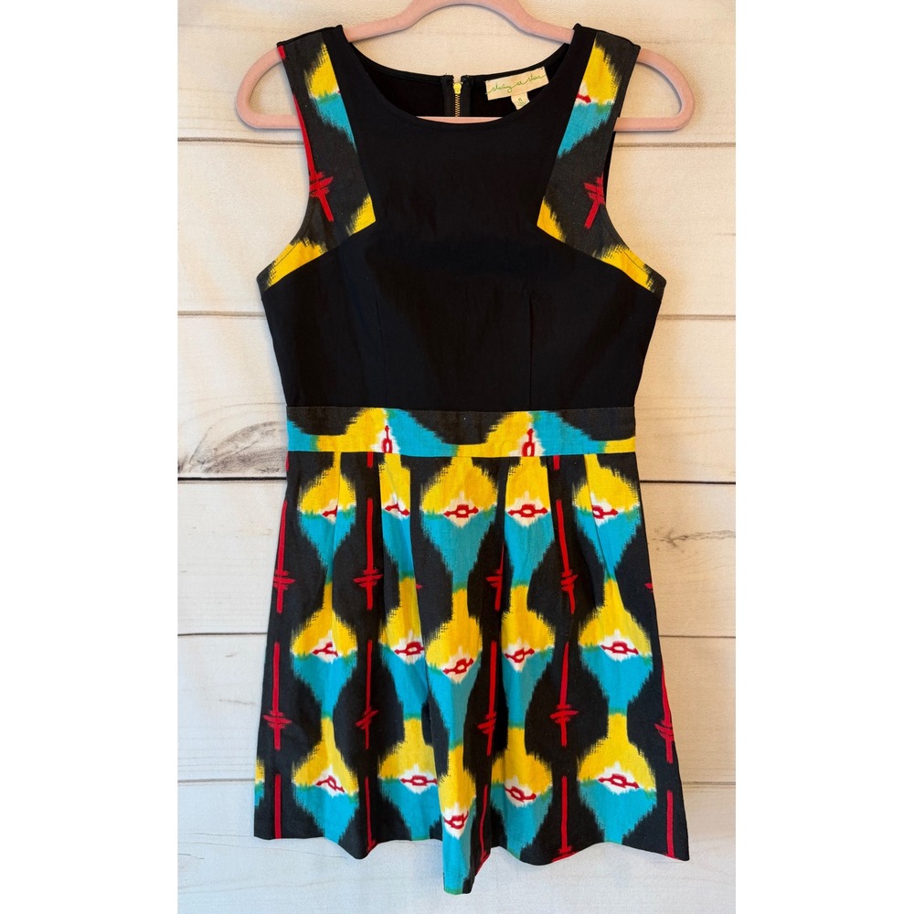 Staring at Stars Urban Outfitters Ikat Print Sleeveless Mini Dress Black Size 6